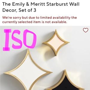 IN SEARCH OF! Pottery Barn Teen’s Emily & Meritt Starburst Wall Decor!